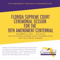 Women's Suffrage Centennial at the Florida Supreme Court